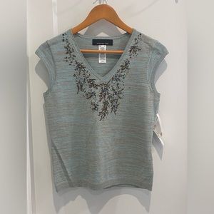 Jones New York sequin shirt